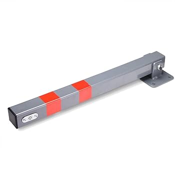Poteau Parking Rabattable ECD - 70cm Acier - Avec Serrure Et 3 Clés - Borne De Stationnement