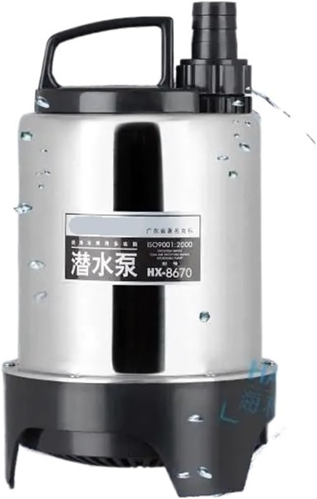 100W 150W Koi Pond Water Pump HX8200 HX 8200 HX8400 HX 8400 Stainless Steel Sewage Pump. Low Water Level Submersible Pump(HX-8200)
