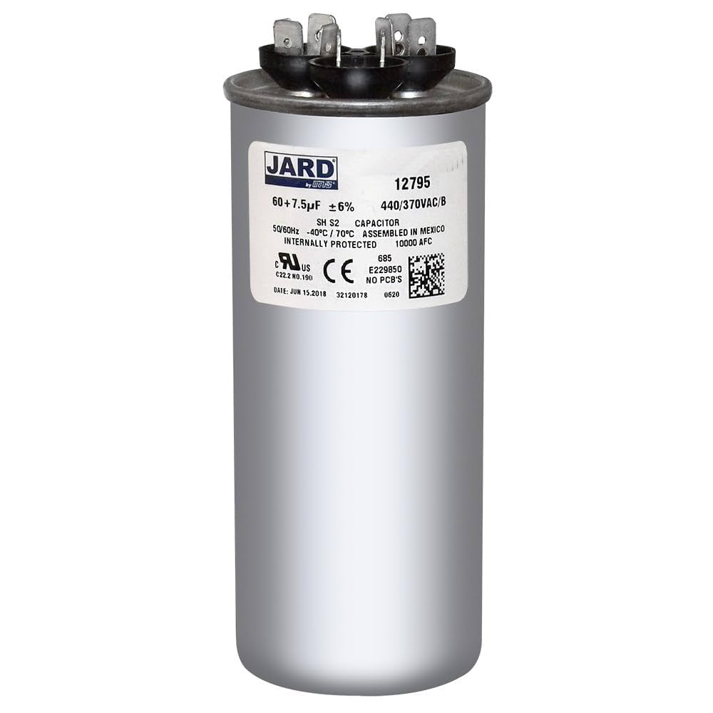 12795-60 + 7.5 uF MFD x 440 VAC Replaces GE Genteq Round