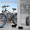 TUTTIO Electric-Bike for Adults-Men, Dual-Motor-Ebike 40-46MPH, 52V 30AH Long Range Electric Bicycle, 26" Fat Tire Dirt-Bike, Full Suspension Mountain Bike for Off-Road Snow Sand Hunting (Blue) #2