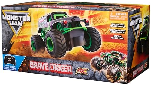 Monster Jam , Official Grave Digger Remote Control Monster Truck Toy, 1:24 Scale, 2.4 GHz, for Ages 4 and Up — view 6