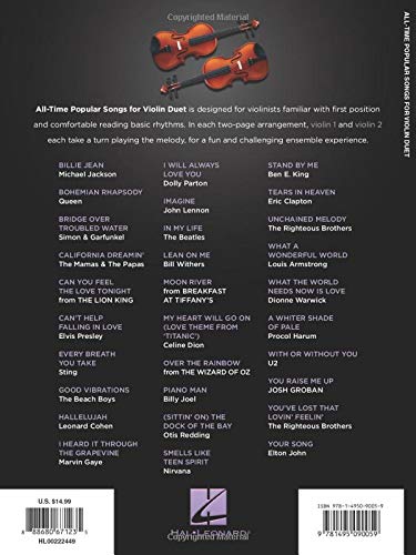 All-Time Popular Songs for Violin Duet - Image 2