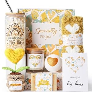 Self Care Gifts for Women,Unique Birthday Gifts for Women,Get Well Soon Gift Baskets,Care Package Thinking of You Sympathy Inspirational Christmas Gift Baskets for Mom Her Wife Friends Teenage Girls