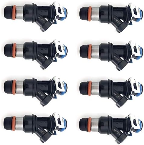 Fuel Injectors, APSFY 8pcs 4Holes for Buick Cadillac chevy Chevrolet Silverdo GMC Sierra Hummer Chevy V8 4.8L 5.3L 6.0L 17113698 FJ10062