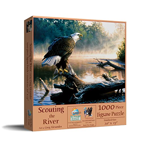SunsOut 62349 - Rompecabezas de 1000 piezas Scouting the River miniatura 2