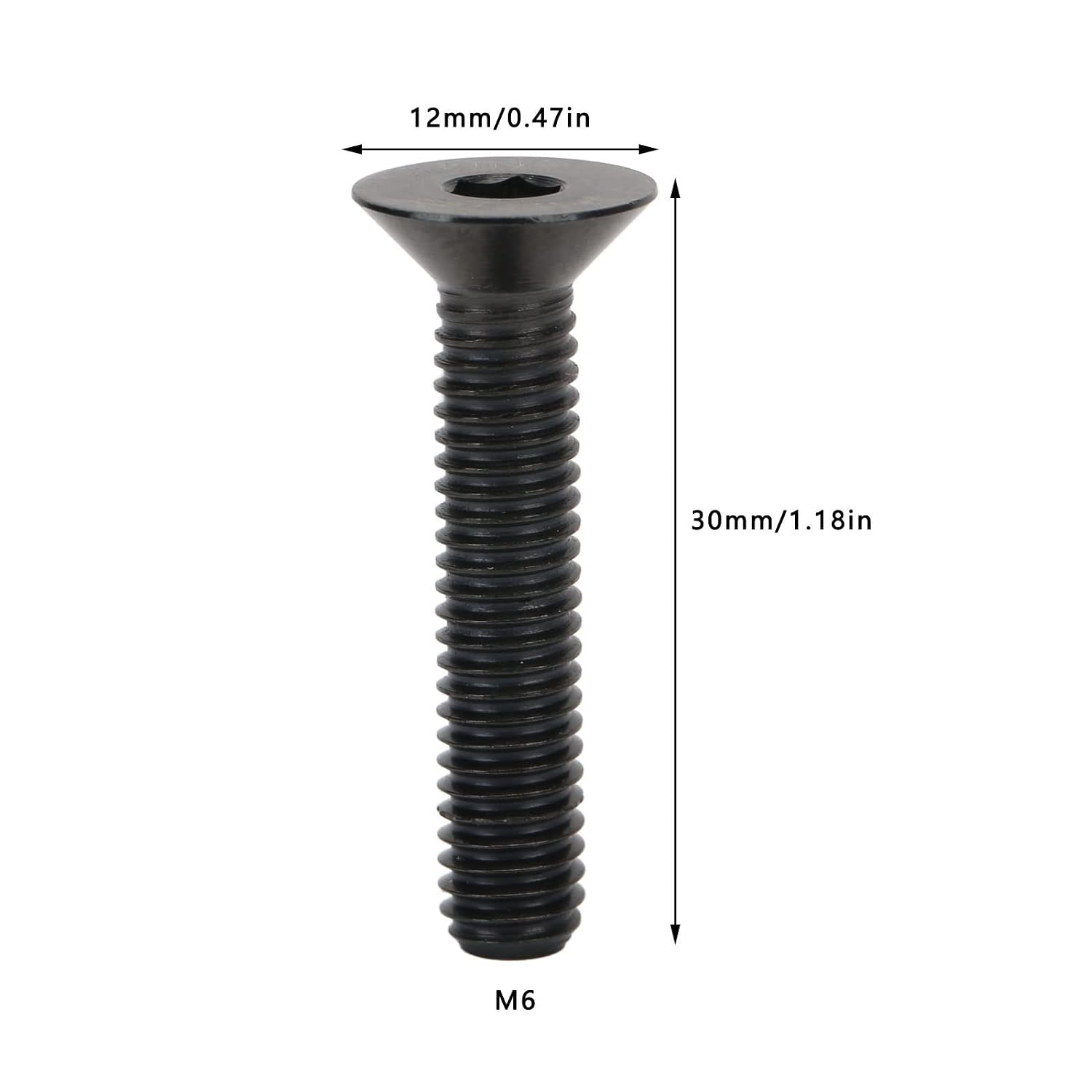 Bike Stem Top Bolt Screw Alloy for Headset Fixing (Black), LUCKDANOfsad4uxnp0-11