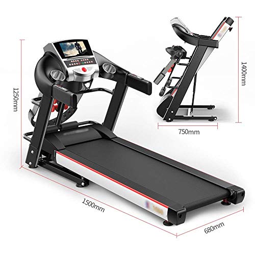 Image of Running chines eadmill,Professional ectric eadmill ldable,580 30mm g rface,Pulse lt,Loudspeaker,Up 0kg3HP tor r me m rkout tness ulti