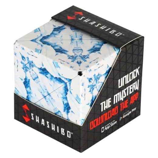 SHASHIBO Cubo Transformable - Cubo Antiestrés Patentado y Galardonado con 36 Imanes de Tierras Raras - Se Transforma en Más de 70 Formas (Wild Series - Arctic)