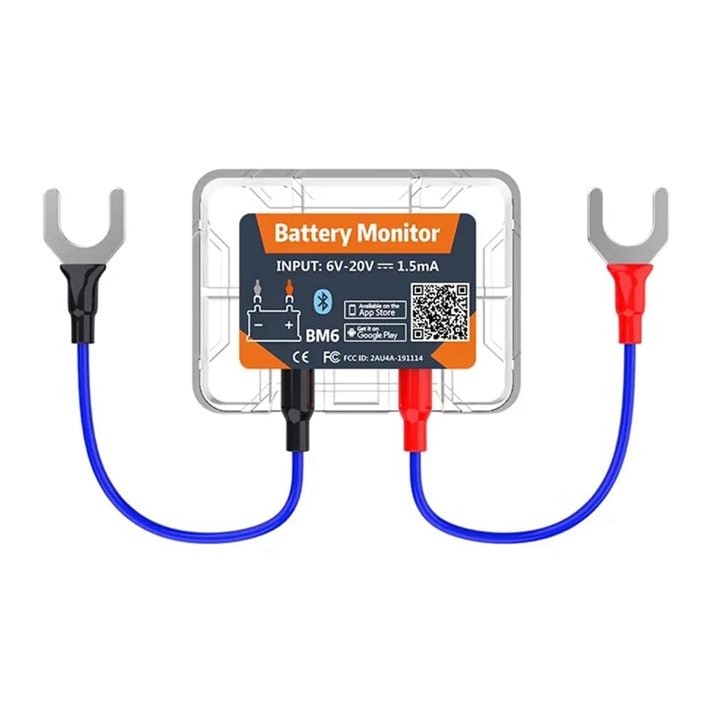 Ohsilv Wireless Bluetooth Battery Monitory BM6 with Car Battery Health Check APP Monitoring Battery Tester