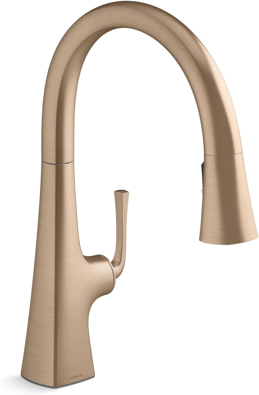 Kohler 22062-BV Graze Kitchen Sink Faucet, Vibrant Brushed Bronze