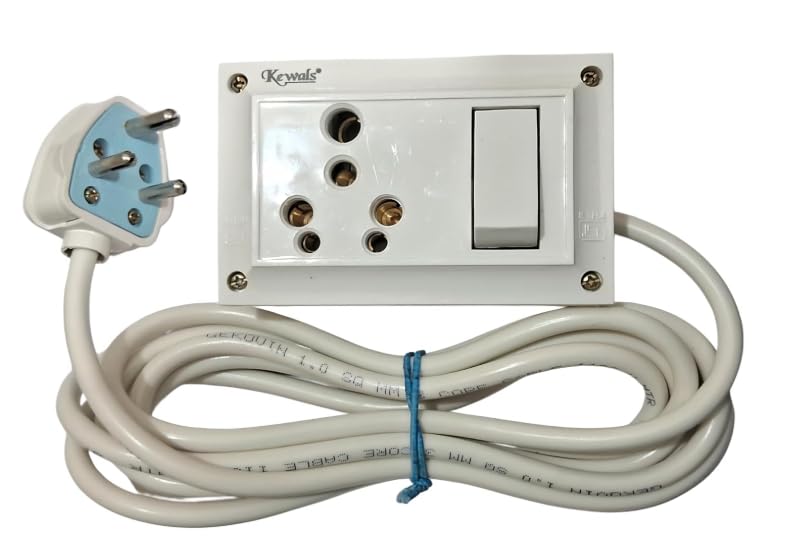 VERYSPARE Powerful 16A Combine Extension Board with 3Y Copper Cable - 20A Switch, 16A/6A Socket | Extension Board for Home Appliances Upto 2000watt-image-14