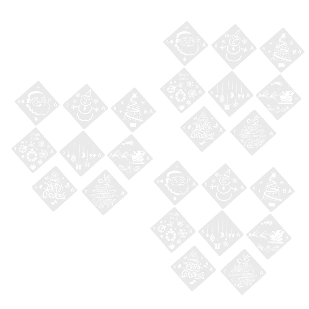 Pochoir de Noël de peinture pour décorer vos albums de scrapbooking