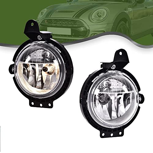 G-PLUS Bumper Fog Lights Compatible with Mini Cooper R55 R56 R57 R58 2007-2015 Fog Lamps Driver & Passenger Side Clear Lens Fog Lamp Accessories neblineros para autos delantero faros antiniebla