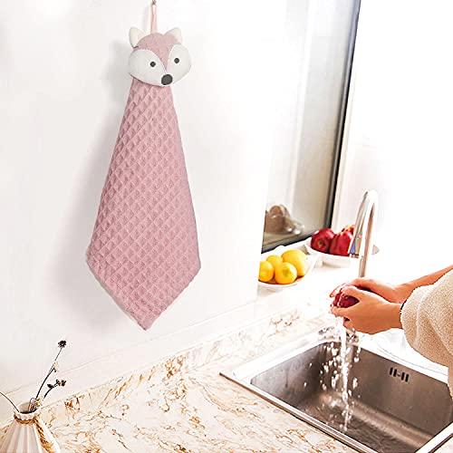FenFang Kinderhandtuch, 3 Stück Handtücher Klein Schnell Trocknend Saugfähige Waschlappen Waschhandschuh für Küchen und… – Bild 3