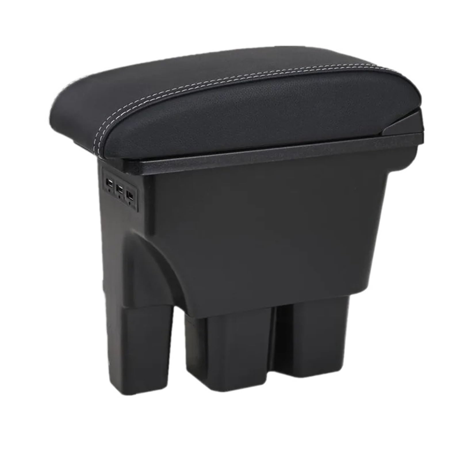 Ggwqoops Car Armrests For Suzuki For Jimny JB74 2019-2024 Armrest Box Retrofit Interior Details Car Accessories Armrest Box(3A1 Black leather)