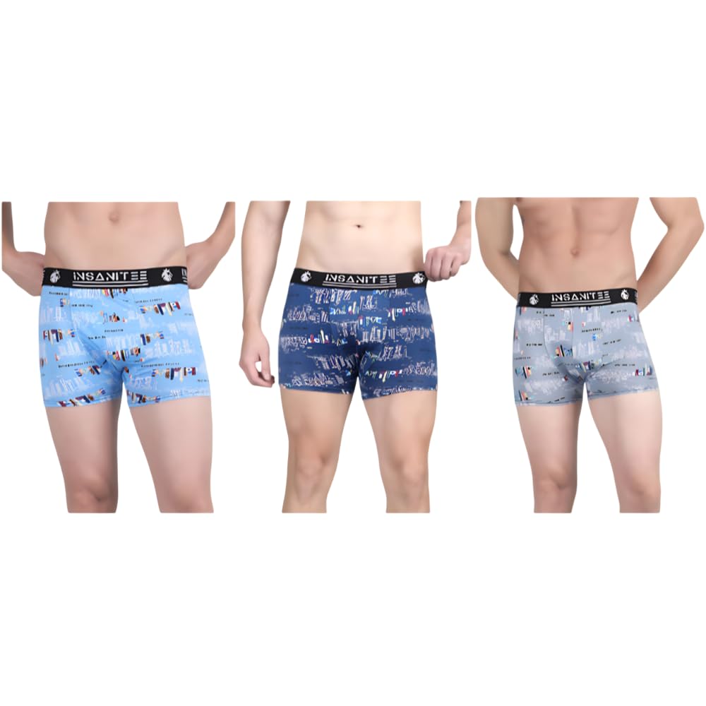 insanitee Men's Nylon Stretch Printed Trunk | Ultra-Soft, Breathable Innerwear for Men | Stylish & Supportive Fit-picture-21