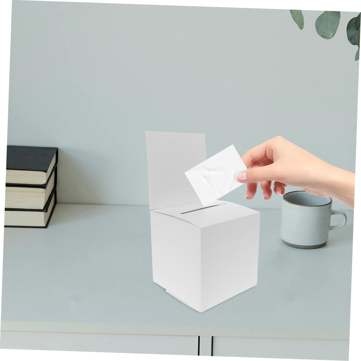Cabilock Paquete De 10 Cajas De Papel Para Rifa Urnas Multiusos Para La Oficina Para Reuniones De Recaudación De Fondos Y Donaciones