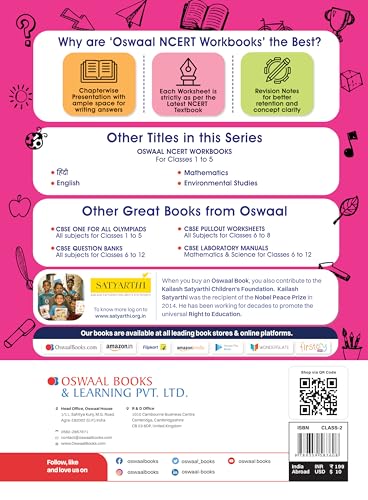 Image of Oswaal Workbook Based on NCERT Textbook Sarangi Hindi Class 2 | With Practice Worksheets and Activity Based Questions | For Exam 2026-27 | As per NCF and NEP