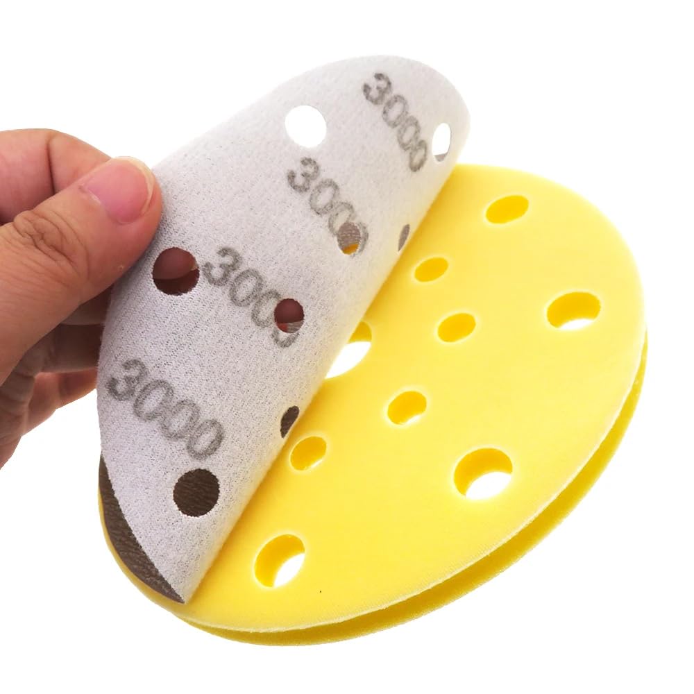 Disco De Lijado De Película De 31 Uds. De 6 Pulgadas Con Almohadilla De Interfaz Para Lijado En Seco Y Húmedo Para Limpieza Y Pulido De Madera