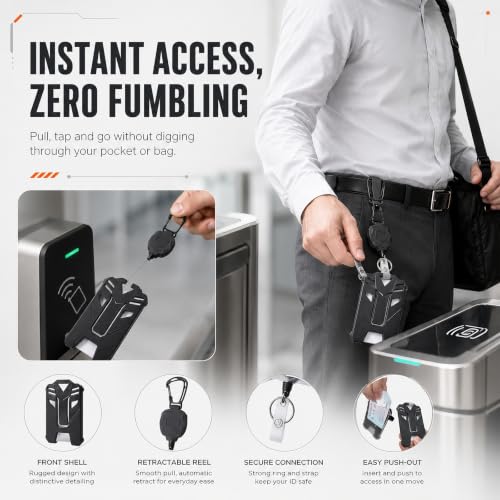 YUNZYLO Retractable ID Card Holder, 70 CM - Image 3