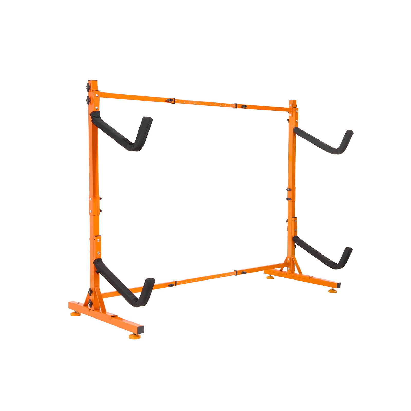 VEVOR Portaoggetti per Kayak Autoportante, Supporto per Gancio per Kayak in Acciaio Resistente con Bracci Imbottiti e Larghezza Regolabile, Carico Massimo 175LBS, per Garage Interno ed Esterno