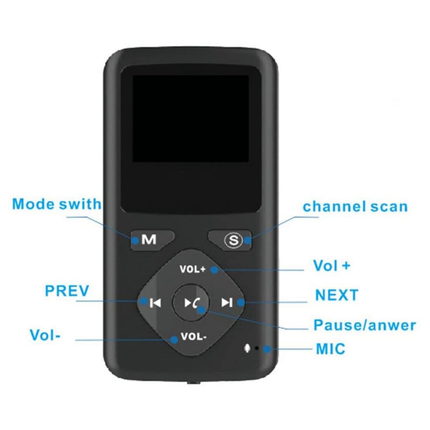 4X Radio Digital/Bluetooth 4.0 Bolsillo Personal FM Mini Radio Portátil Auricular MP3 Micro-USB para el Hogar