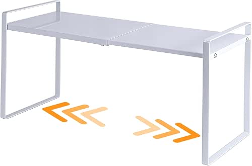 Expandable Cabinet Shelf Organizer Riser for Kitchen Pantry Cupboard Under