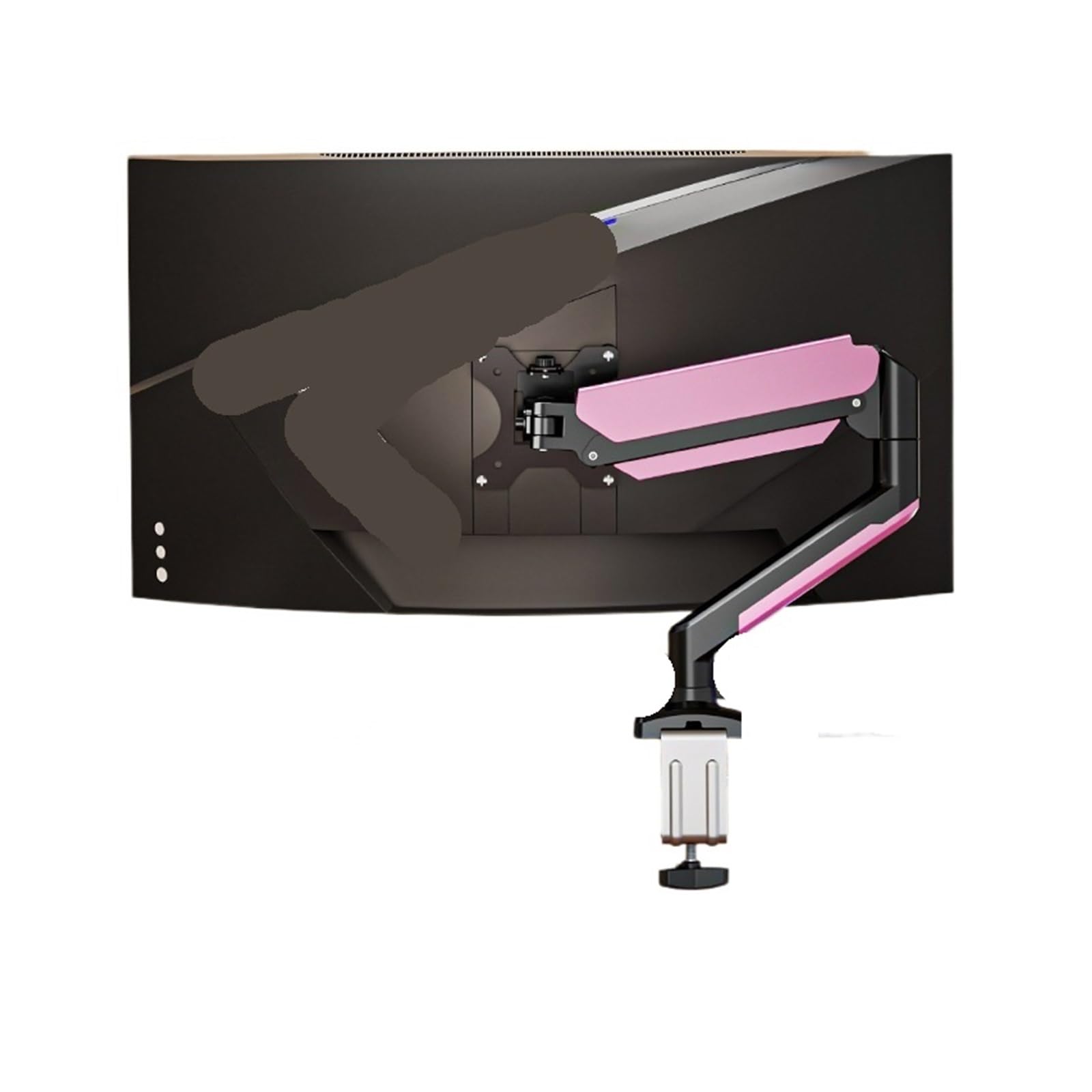 Ikpgbzxm One Color Monitor Stand With Cantilever Base, Rotating And Height-Adjustable(Blackandpink)