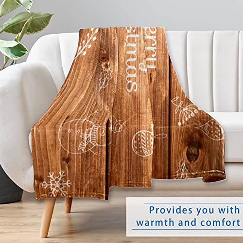 Couverture douce lit plaid chaud Merry Christmas canapé camping 150x100