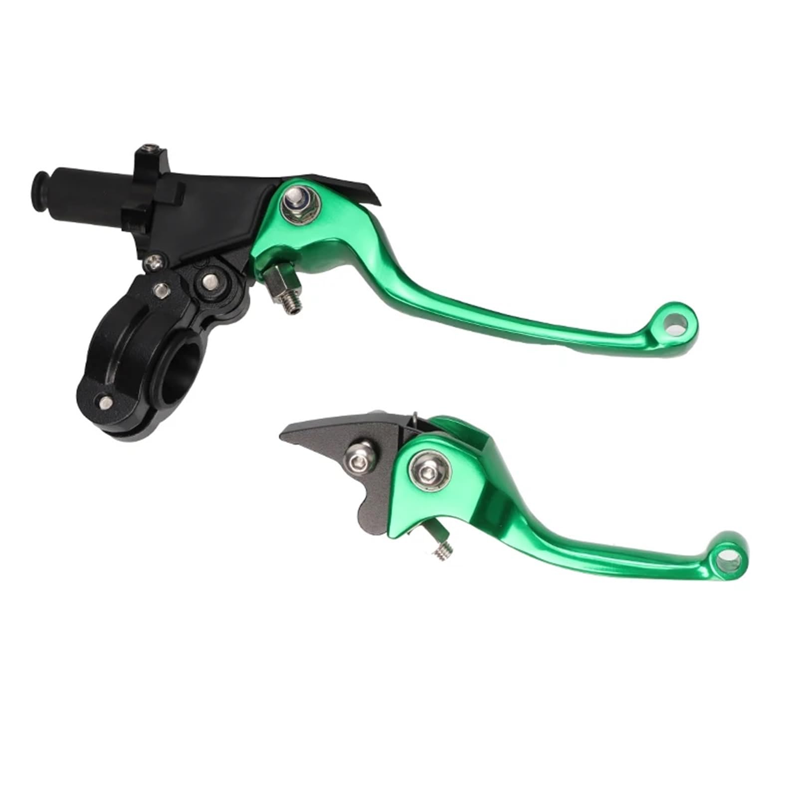 Jeviuwi Motorcycle Handlebar Brake Lever 7/8'' 22mm Motorcycle Foldable Adjustment Handlebar Brake Clutch Levers Drum for Dirt Pit Bike Kart ATV Accessories Motorcycle Brake Clutch Lever(Green)