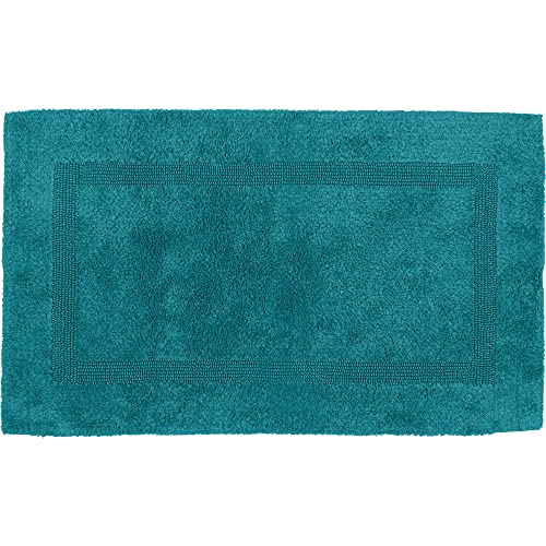 Erwin Müller Badematte, Badteppich Heraklion Petrol Größe 80x150 cm - Kochfest, für Fußbodenheizung geeignet, 100… – Bild 3