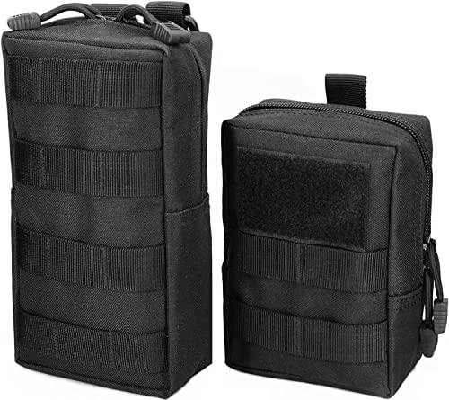 YONCONO Lot de 2 Pochettes Tactiques Molle, Sacs de Taille compacts - Organiseur de Poche pour Gilet Tactique, équipement de Taille, Sac à Dos pour Le Camping, la randonnée et Les Voyages Cover
