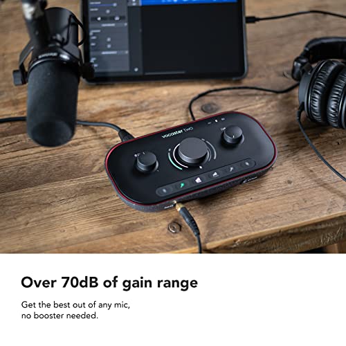 Focusrite Vocaster Two — Interface d’enregistrement pour podcasts Focusrite Vocaster Two — Interface d’enregistrement pour podcasts