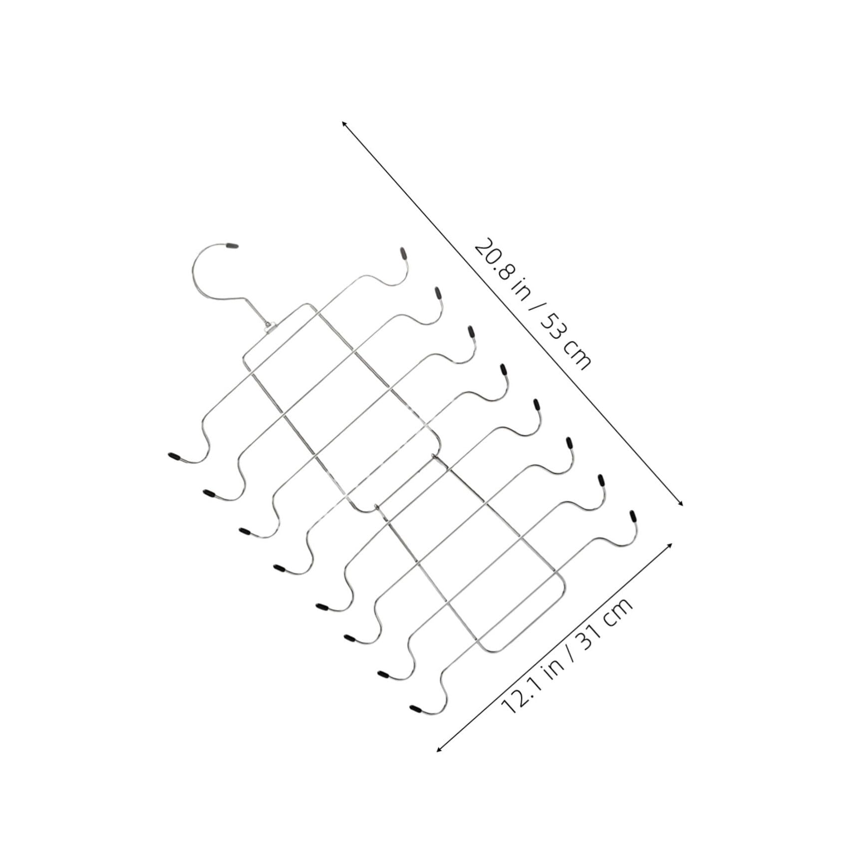 Hohopeti 4pezzi Grucce per Reggiseni Canottiere e Sciarpe Organizer Portatile e Pieghevole in Metallo Resistente Gancio Girevole Gradi per Armadi e Viaggi Salvaspazio per Lingerie da Donna