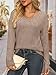 INNOVATOP Womens Long Sleeve V Neck Shirts 2025 Fall Tops Casual Outfits Blouses Pullover Sweaters Tunic Fashion Clothes