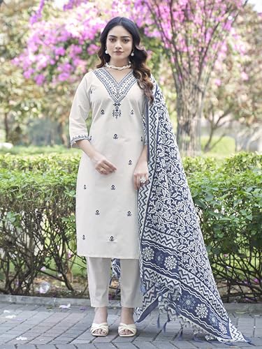 Image of Khadi Kurtaset With Khadi Silk Dupatta For Womens