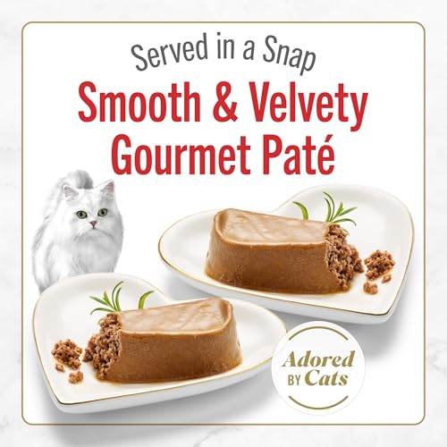 Image of Fancy Feast Purina Petites Tender Beef Entree Gourmet Wet Cat Food Pate - 2.8 oz. Tubs,(Pack of 24)