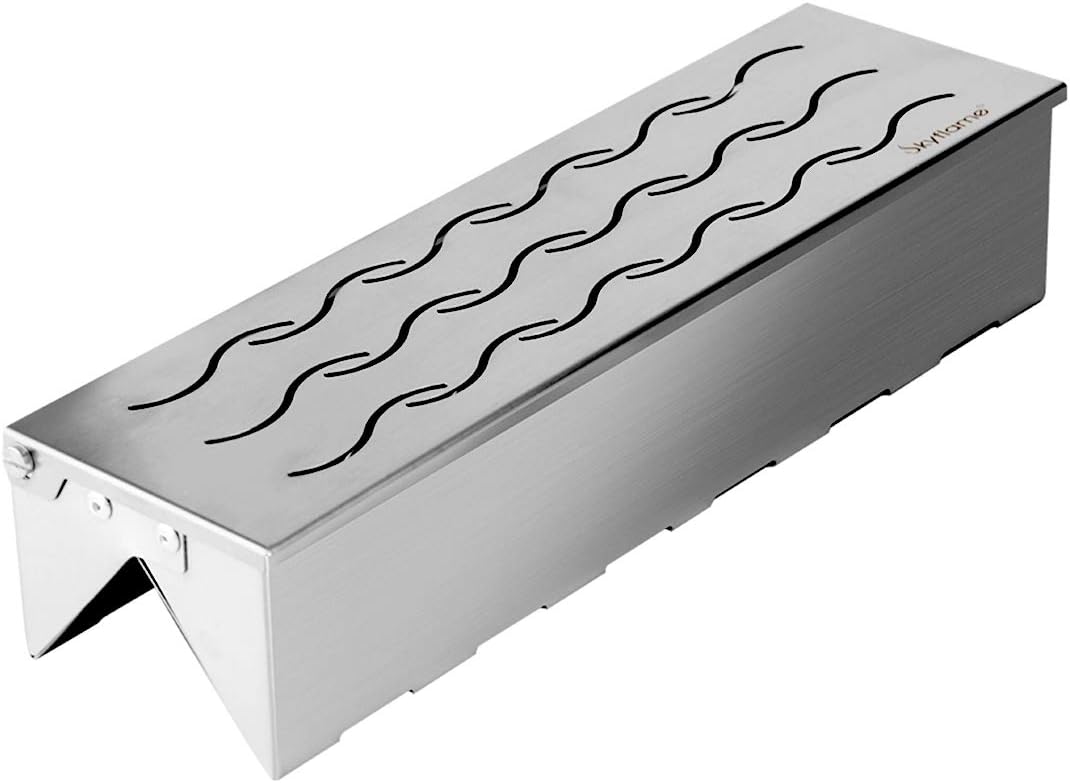 Skyflame Double V-Shape Stainless Steel Smoker Box