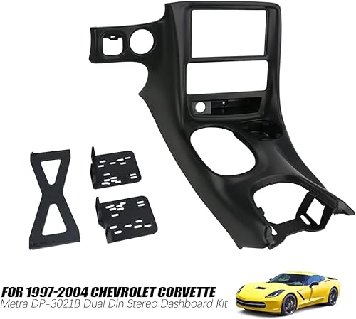 Miniatura 2 de PACEWALKER DP-3021B Kit de tablero estéreo doble DIN para Chevrolet Corvette C5 1997-2004 Número de pieza 10407815