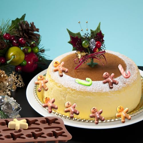 Christmas Chocolate Mould Set - 4 Pieces Silicone Moulds With Tree, Santa Claus, Stocking and Snowman Shapes for DIY Holiday Treats - Image 2
