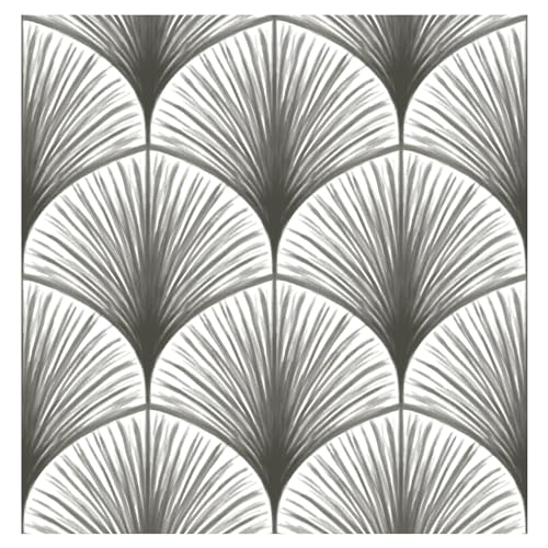 NuWallpaper Amari Gris papier peint vinyle autocollant gris repositionnable - 2