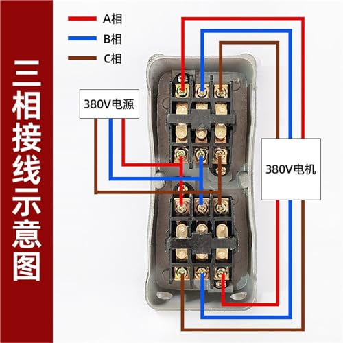 Interrupteur au pied YDT1-101 pour commande inverse triphasé