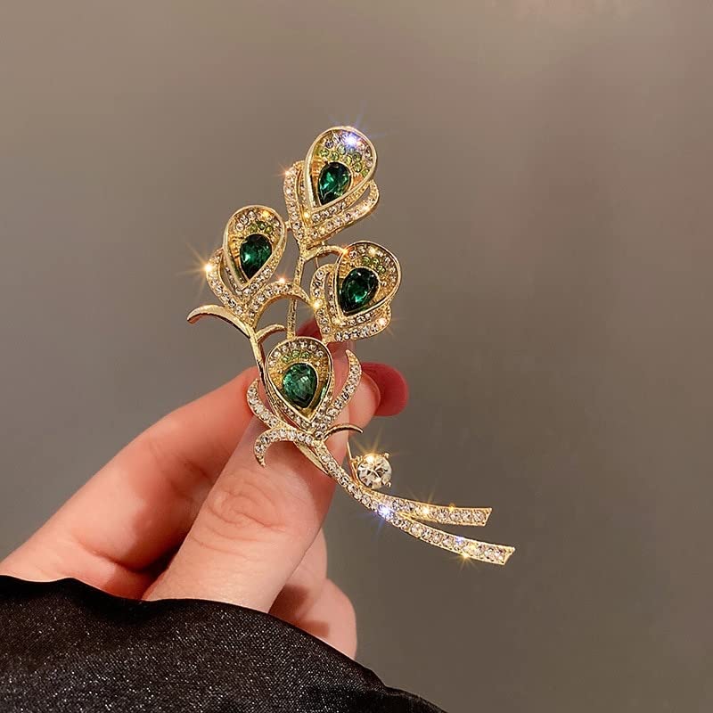Imitazione Perla Strass Ghirlanda Farfalla Spilla Donne Tendenza Elegante Cerchio Foglia Spilla Spille Regalo di Nozze