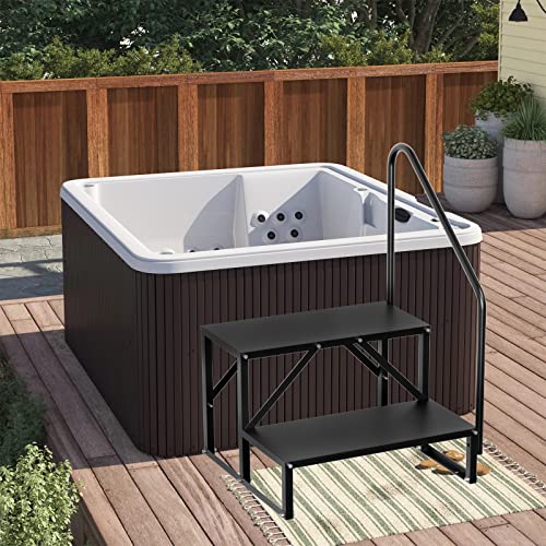 1 Step Stairs 5Th Wheel Stair Hot Tub Steps Outdoor Rv Step Ladder Support Economy Stair Riser Quick Eases Boarding And Exitingfor Rvs And Travel Camper Trailers Non Slip Assist Handrail #TOP7