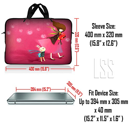 Funda para laptop 15 a 15.6 pulg. con adhesivo y mouse miniatura 6