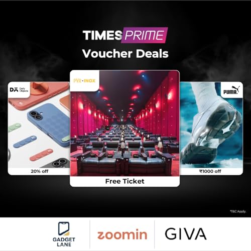 Image of Times Prime Power Membership | Exclusive Benefits for Lifestyle, Movies & Travel | Watch on TV, Mobile, Laptop (Email Delivery of Membership Code within 2 Hours)