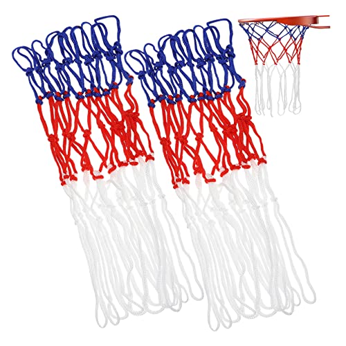 HOLIDYOYO 2Pcs Thick Basketball Net Replacement for Hoops Durable Long Netting for Training and Wear Resistant Basketball Supplies