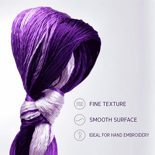 Image of MIINGGUXIUYI Mulberry Silk Floss Embroidery Thread Floss-Cross Stitch Threads China Silk Woven Jewelry Threads DIY Sewing Kits (95)