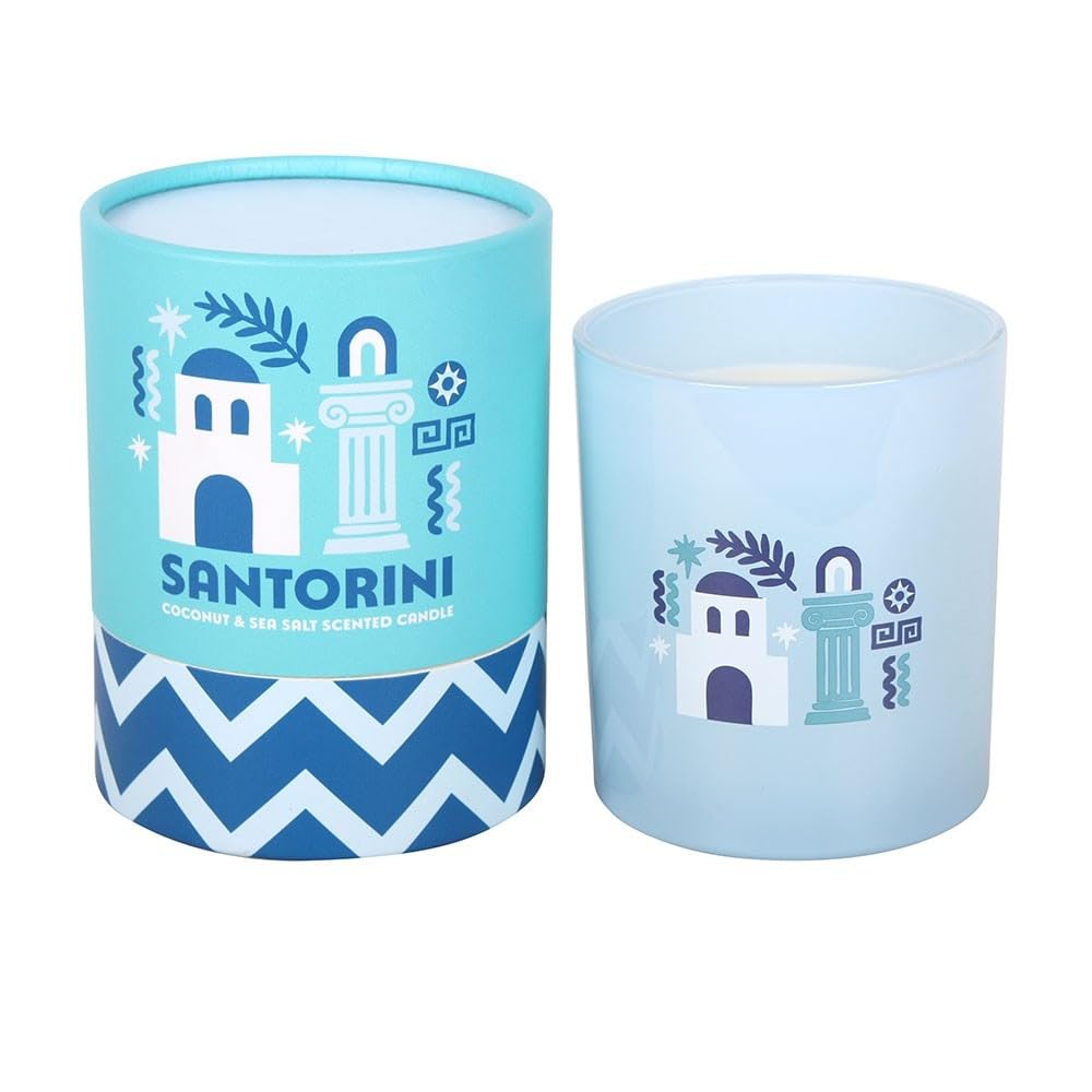 Santorini Coconut & Sea Salt Scented Candle | Natural Soy Wax | 200g