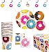 BleuZoo Donut Party Supplies - Party Themed Set Birthday Decorations Bundle - Donut Grow Up - Includes: Big and Small Plates, Tablecloth, Danglers, Cups, Napkins (Serves 16)